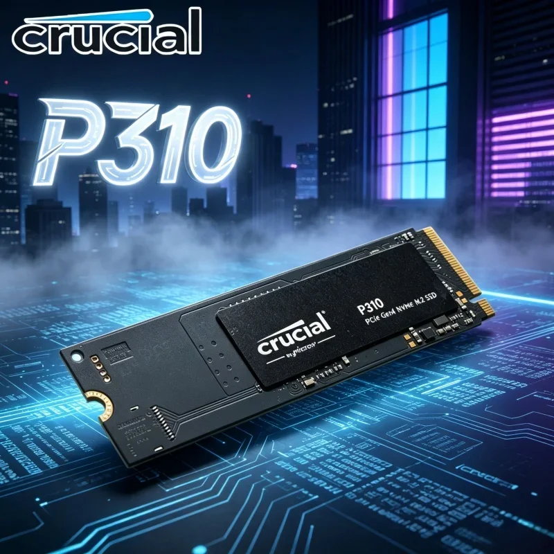 Crucial P310 PCIe 4.0 NVMe M.2 2280 SSD 2TB Internal Gaming Solid State Drive Up To 7100MB/s High Speed OEM SSD For Laptop PC
Crucial P310 PCIe 4.0 NVMe M.2 2280 SSD 2TB Internal Gaming Solid State Drive Up To 7100MB/s High Speed OEM SSD For Laptop PC