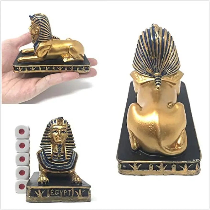 Egyptian Egypt Pharaoh Gold Folk Statue Figurine Ornament Lion Mythology Greek
Egyptian Egypt Pharaoh Gold Folk Statue Figurine Ornament Lion Mythology Greek