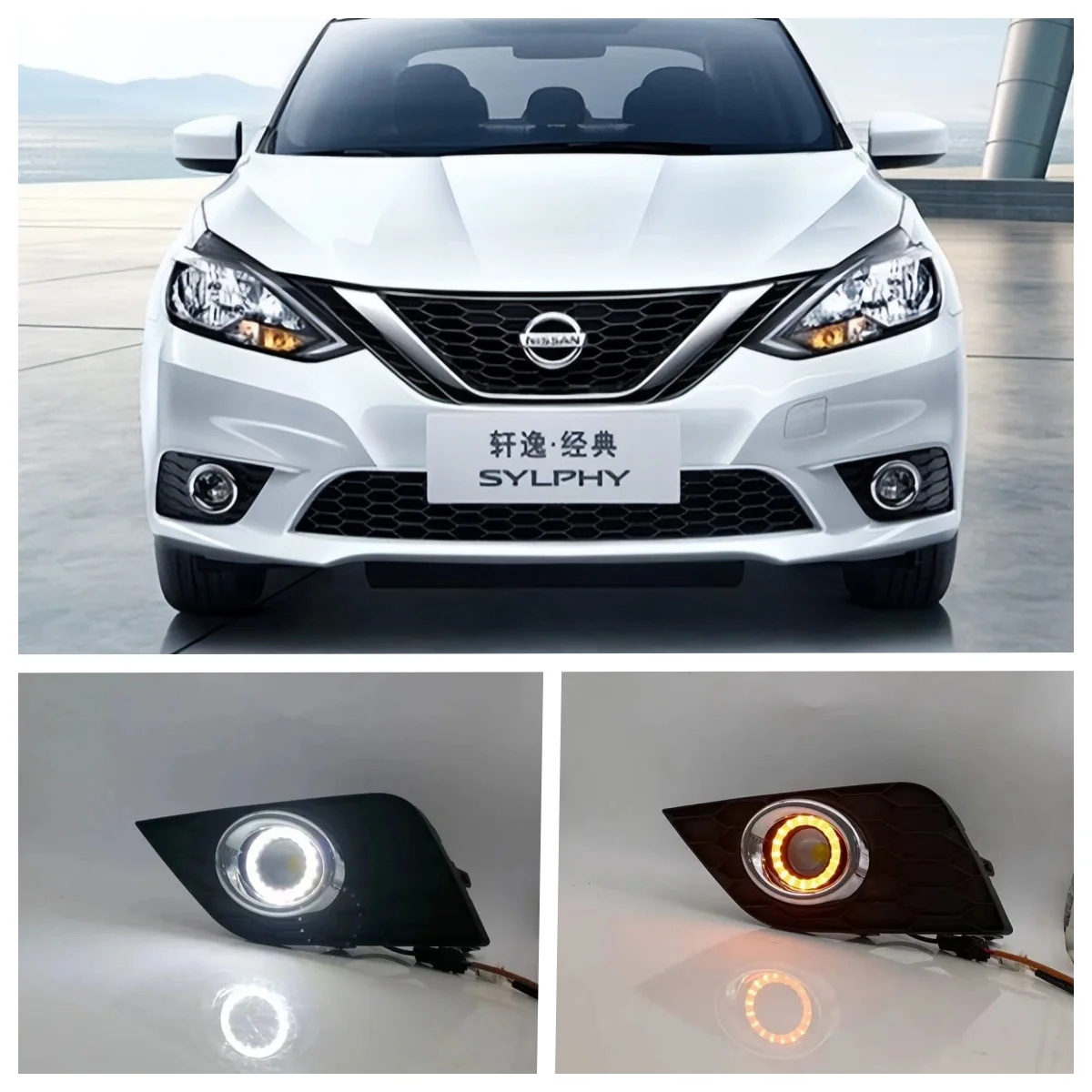 LED Fog Lights Assembly For Nissan Sentra Sylphy 2016 2017 2018 2019 Dual Colors Angel Eye Daytime Running Lights Fog Lamp Kits
LED Fog Lights Assembly For Nissan Sentra Sylphy 2016 2017 2018 2019 Dual Colors Angel Eye Daytime Running Lights Fog Lamp Kits