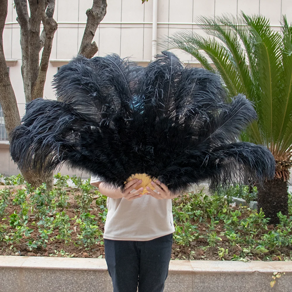Natural Ostrich Feather Fan 130x75cm Foldable Customized Plume Fan for Stage Performance Dance Carnival Burlesque Wedding Prop
Natural Ostrich Feather Fan 130x75cm Foldable Customized Plume Fan for Stage Performance Dance Carnival Burlesque Wedding Prop
