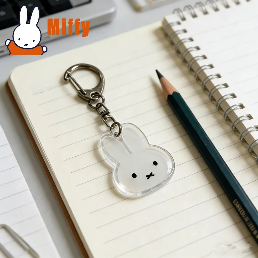 Kawaii Miffy Acrylic Keychain Cute Rabbit Transparent Minimalist Design Desk Accessory Stationery Book Page Marker Girl Gift
Kawaii Miffy Acrylic Keychain Cute Rabbit Transparent Minimalist Design Desk Accessory Stationery Book Page Marker Girl Gift