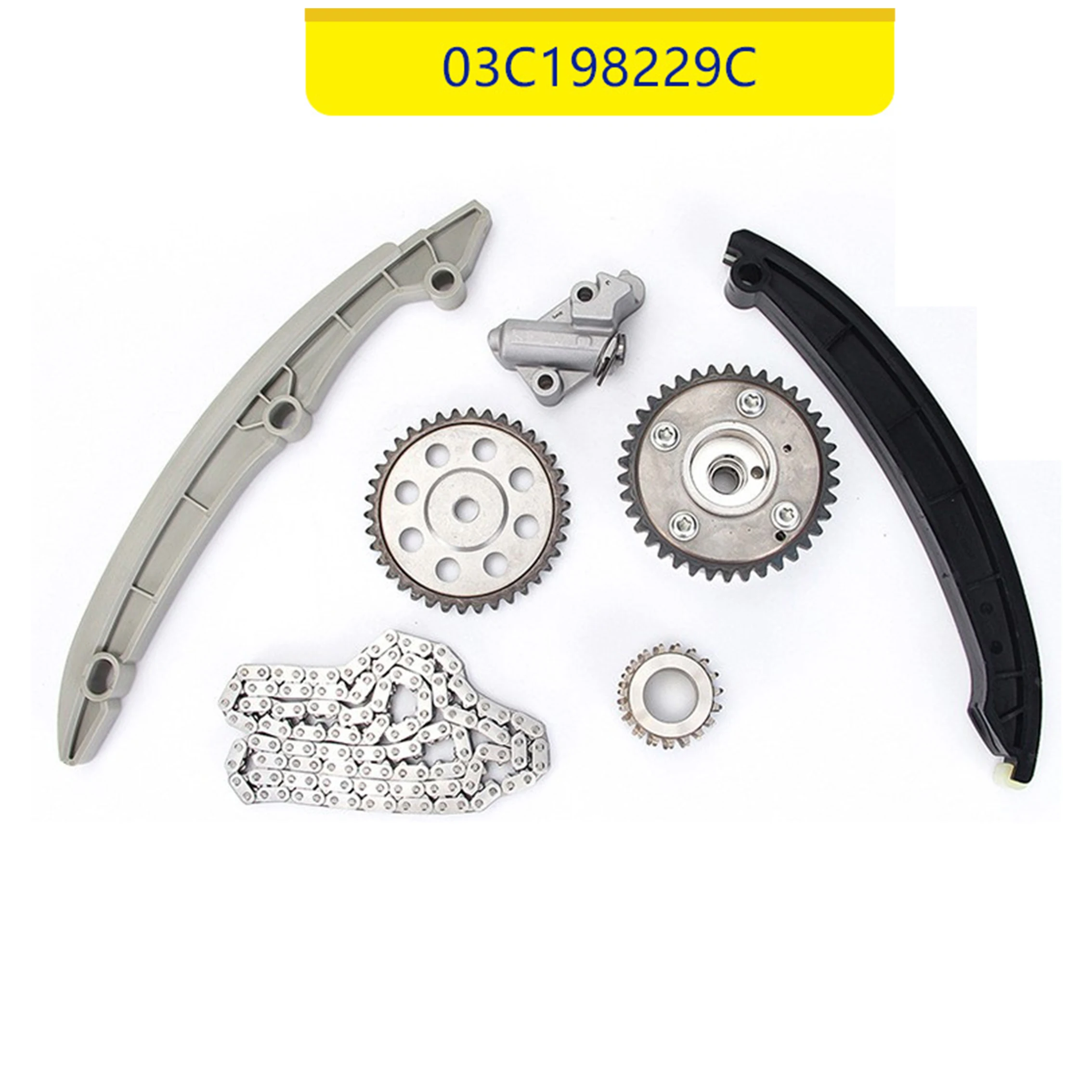 03C198229C 03C109088G 03C105209BD 03C109469R 03C109158H 03C109571K Timing Chain Kit for VW Golf 5 6 1.4 TSI CAXA CAVD 08-
03C198229C 03C109088G 03C105209BD 03C109469R 03C109158H 03C109571K Timing Chain Kit for VW Golf 5 6 1.4 TSI CAXA CAVD 08-