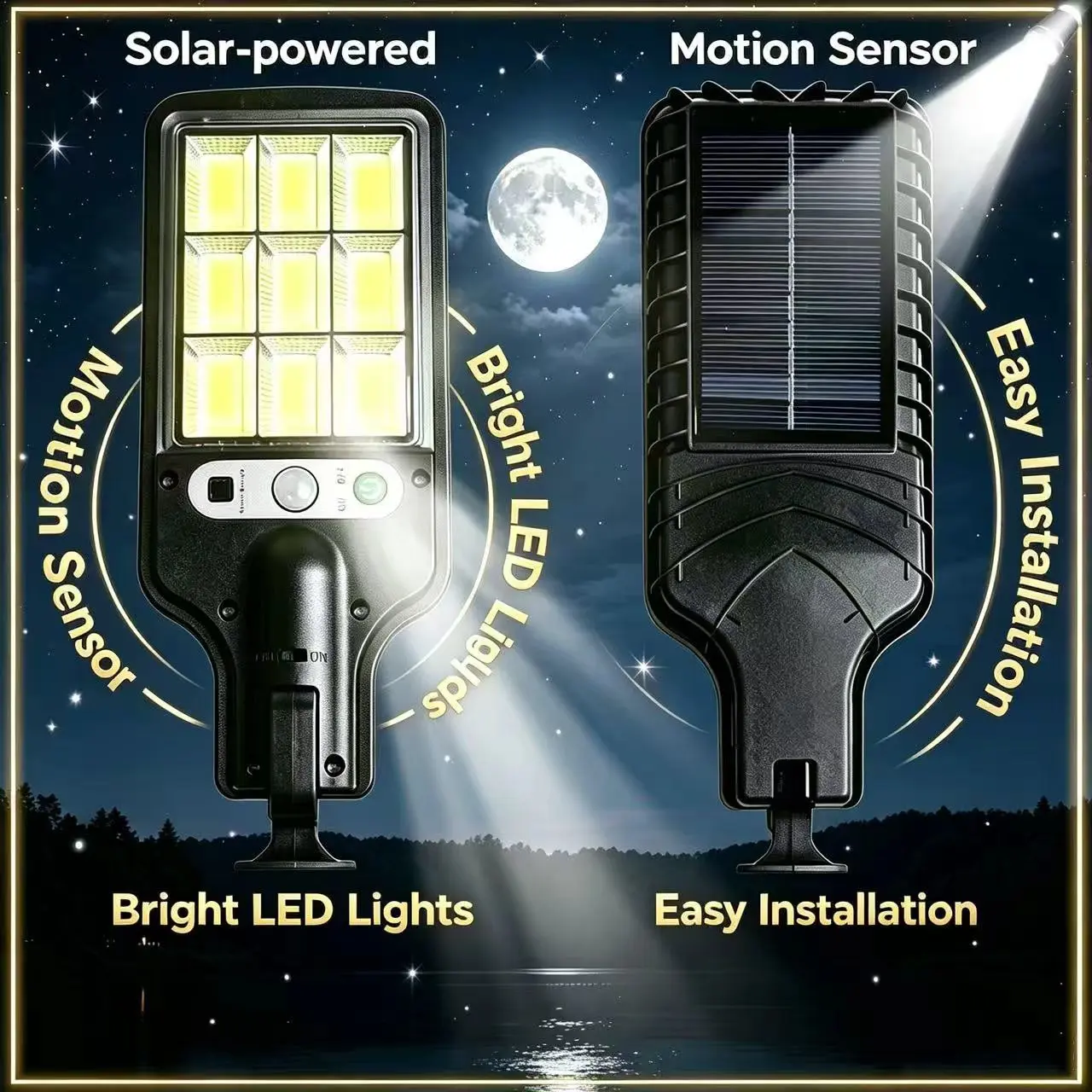 Solar Outdoor Led Courtyard Wall Lamp With 3 Mode Waterproof Motion Sensor Security Lighting Street Lights for Garden Patio Path
Solar Outdoor Led Courtyard Wall Lamp With 3 Mode Waterproof Motion Sensor Security Lighting Street Lights for Garden Patio Path