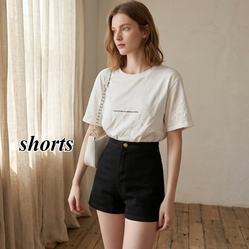Shorts Women Summer Fashion Solid High Street Black Bodycon Denim Comfortable Hotsweet Korean Style Club Lady All-match Trouser
Shorts Women Summer Fashion Solid High Street Black Bodycon Denim Comfortable Hotsweet Korean Style Club Lady All-match Trouser