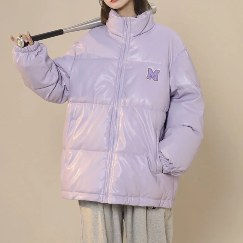 Winter New Loose Leather Cotton Jackets Women Zipper Long Down American Jacket Woman Korean Loose Bubble Coats Female
Winter New Loose Leather Cotton Jackets Women Zipper Long Down American Jacket Woman Korean Loose Bubble Coats Female