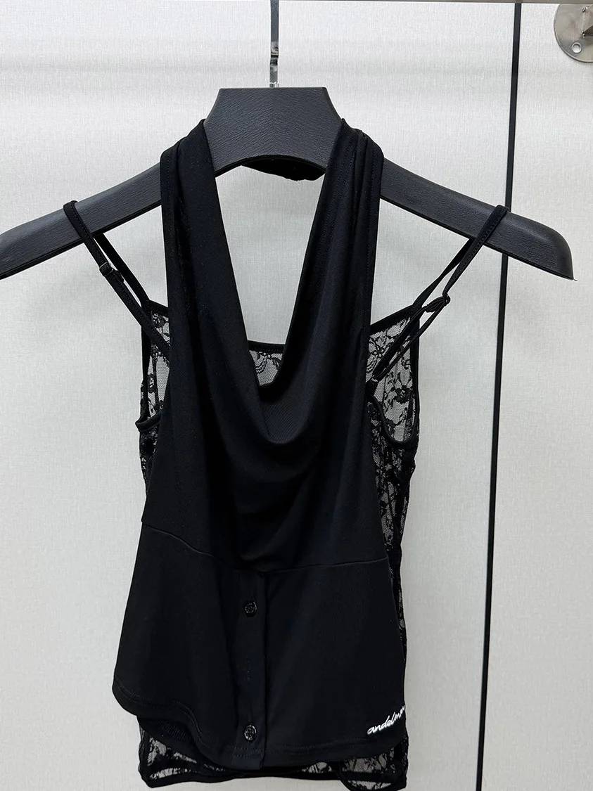 Sexy Lace Halter Neck Two-Piece Set Women's Summer New Arrival South Oil ANN 2026 Loose Fit Casual Wear Single Button Closure
Sexy Lace Halter Neck Two-Piece Set Women's Summer New Arrival South Oil ANN 2026 Loose Fit Casual Wear Single Button Closure