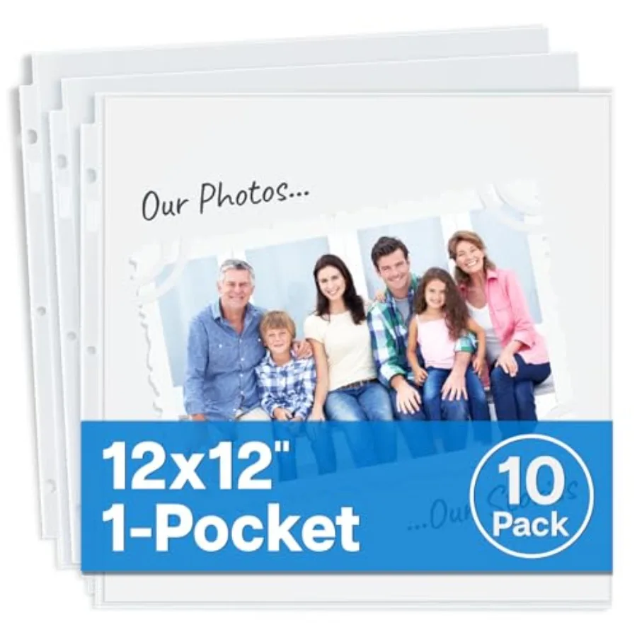 Scrapbook Refill Pages 12x12 - Pack Super Heavyweight, Fits 3 Ring Scrapbooking Binders 12 x 12, Standard 12x12 Photo Album Ref
Scrapbook Refill Pages 12x12 - Pack Super Heavyweight, Fits 3 Ring Scrapbooking Binders 12 x 12, Standard 12x12 Photo Album Ref