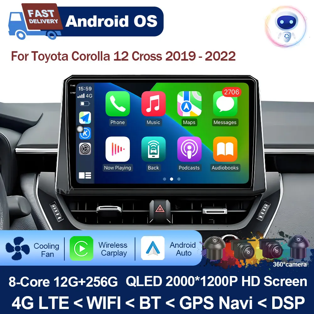 9-дюймовый сенсорный экран для Toyota Corolla 12 Cross 2019-2022 Android Автомобильный радиоприемник Мультимедийный плеер GPS Navi CarPlay WIFI DSP Стерео
9-дюймовый сенсорный экран для Toyota Corolla 12 Cross 2019-2022 Android Автомобильный радиоприемник Мультимедийный плеер GPS Navi CarPlay WIFI DSP Стерео