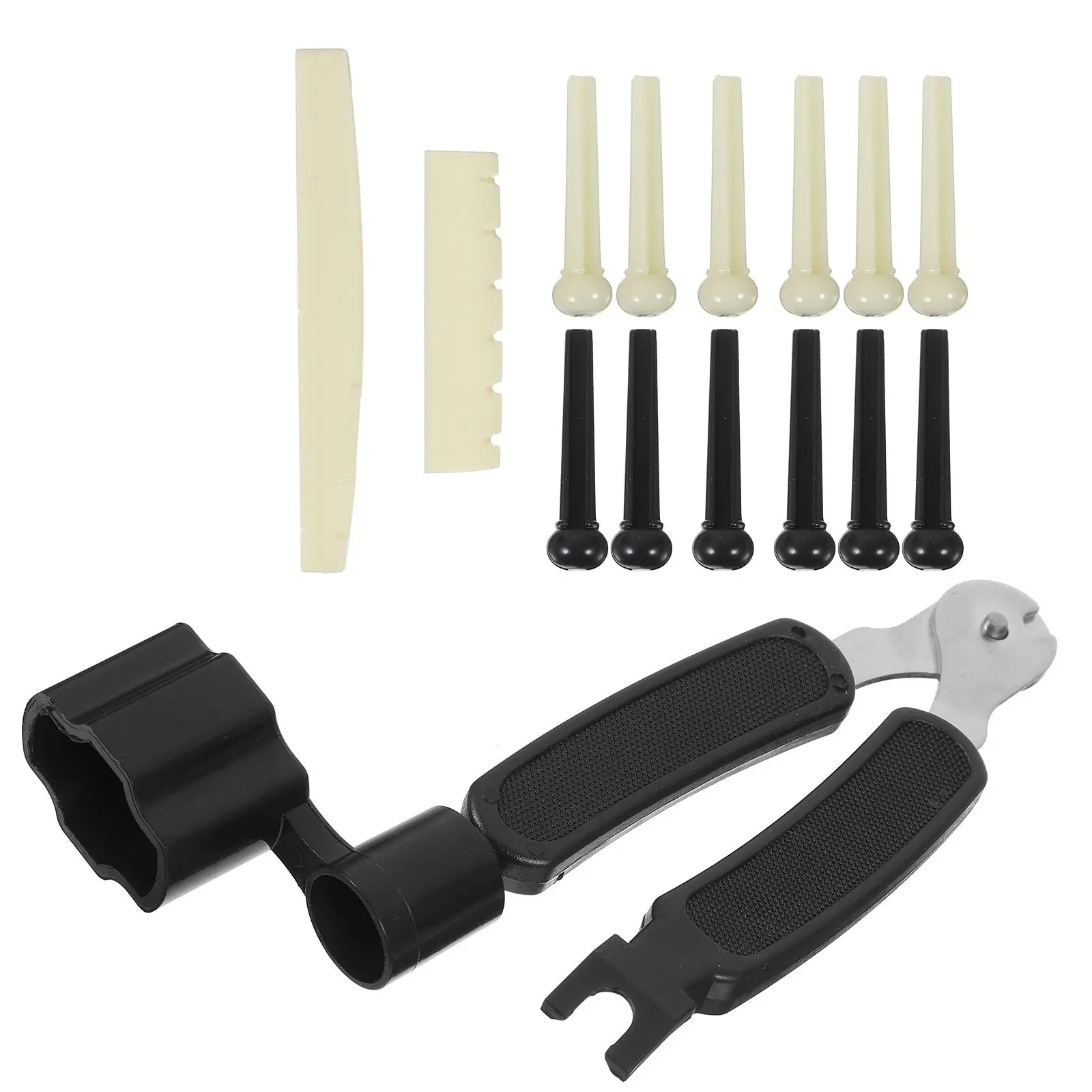 Guitar String Pillow Tool Kit 12 Bridge Pins 2 Saddles 1 Winder Remover Plastic Acoustic Guitar Parts Accessories
Guitar String Pillow Tool Kit 12 Bridge Pins 2 Saddles 1 Winder Remover Plastic Acoustic Guitar Parts Accessories