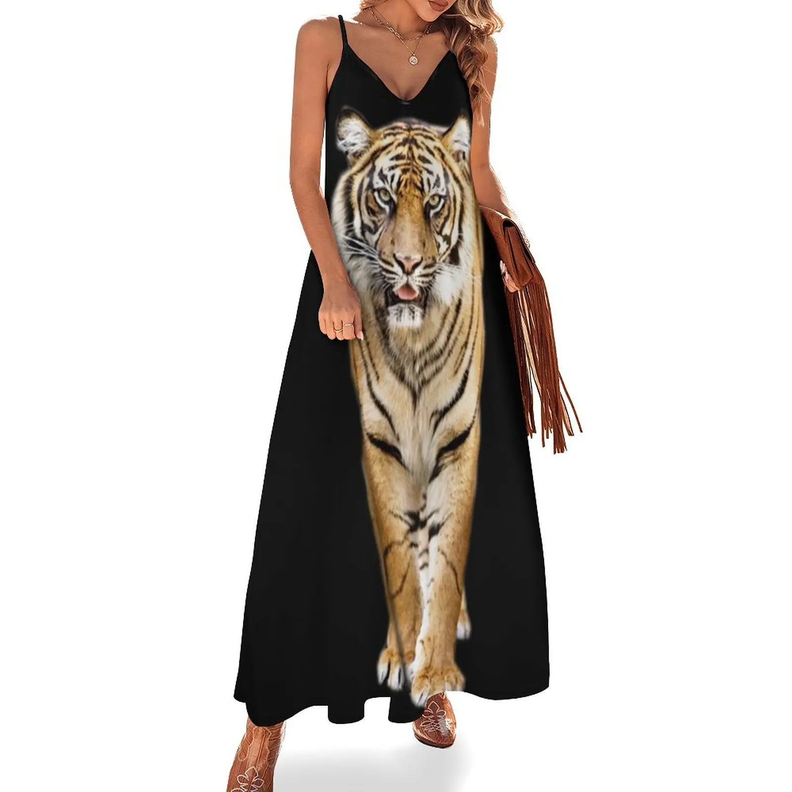 Tiger Sleeveless Long Dress elegant dresses plus sizes dress summer elegant dress
Tiger Sleeveless Long Dress elegant dresses plus sizes dress summer elegant dress