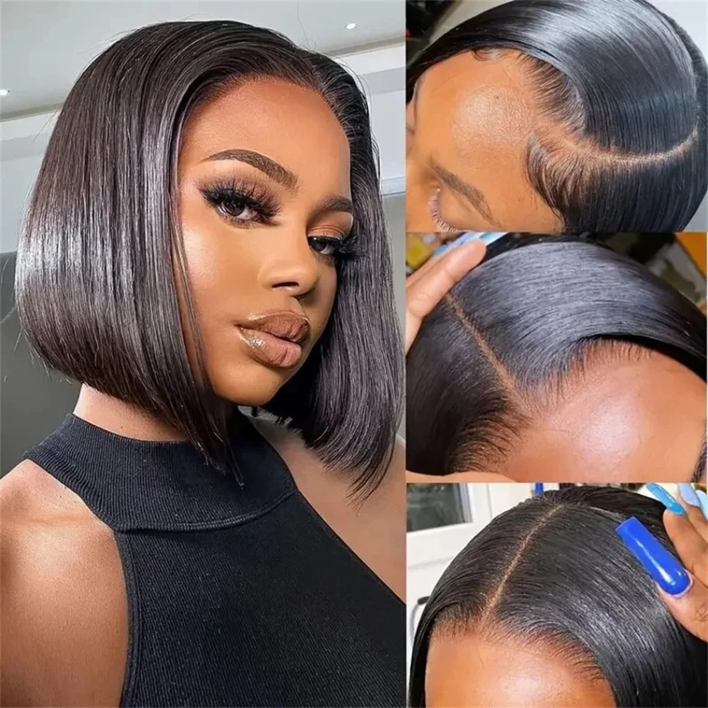 Bob Natural Color Straight Wig Human Hair Lace Front Wig 13X4 HD Transparent Lace Frontal Wigs Bob Brazilian Remy Hair For Women
Bob Natural Color Straight Wig Human Hair Lace Front Wig 13X4 HD Transparent Lace Frontal Wigs Bob Brazilian Remy Hair For Women