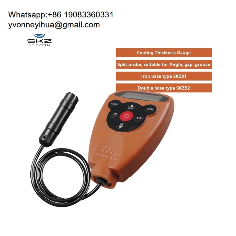 SKZ92 Portable Digital Coating Thickness Gauge 0-1500um Handheld Tester With High Precision For Measurements
SKZ92 Portable Digital Coating Thickness Gauge 0-1500um Handheld Tester With High Precision For Measurements