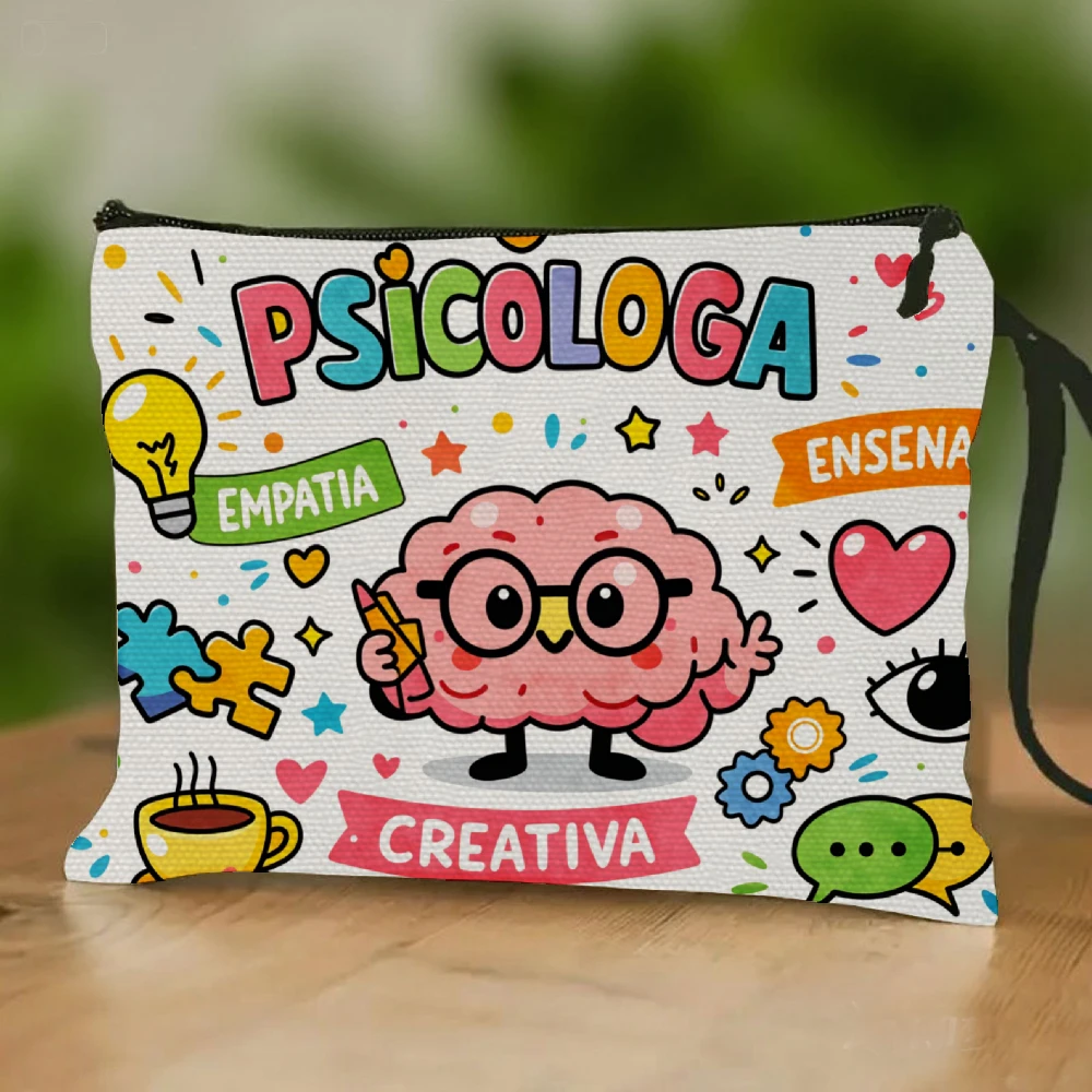 Psychology-Themed Brain Design Zipper Bag with band/Top Carrier Suitable for Psychologists Gift Office & Use - Lightweigh
Psychology-Themed Brain Design Zipper Bag with band/Top Carrier Suitable for Psychologists Gift Office & Use - Lightweigh