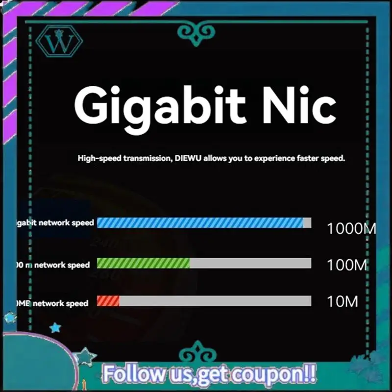 Upgraded PCIE Gigabit Network Card PCIE 1X To RJ45 PCI Express Ethernet Adapter LAN Card For Desktop PC
Upgraded PCIE Gigabit Network Card PCIE 1X To RJ45 PCI Express Ethernet Adapter LAN Card For Desktop PC
