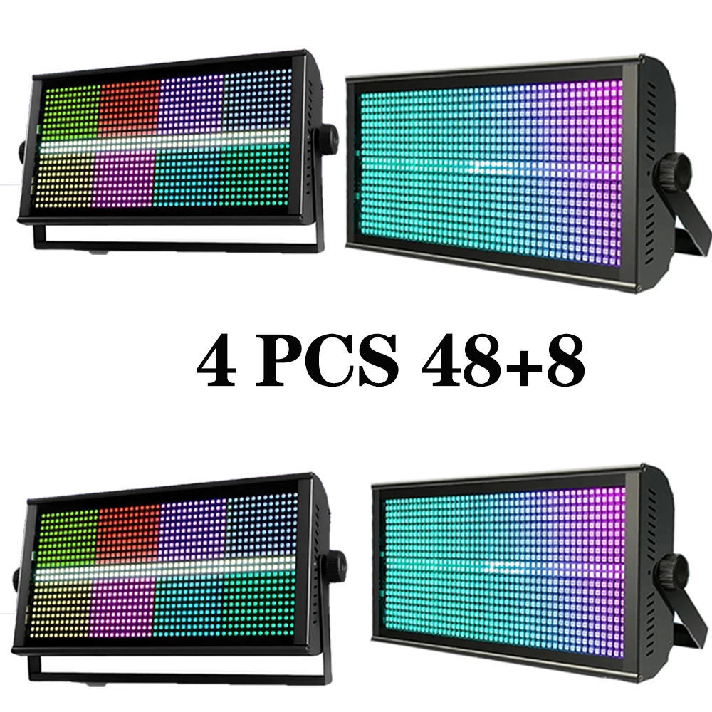 4PCS 200W 48+8 864 RGB+96 White LED Strobe Washing Effect Stage Lighting Party Dj Disco Indoor Club Bar Audience Strobe Lights DMX Control
4PCS 200W 48+8 864 RGB+96 White LED Strobe Washing Effect Stage Lighting Party Dj Disco Indoor Club Bar Audience Strobe Lights DMX Control