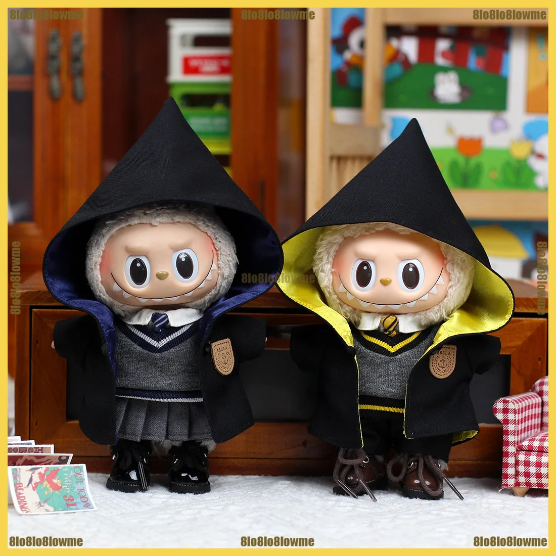 4-цветная одежда Labubu, школьный волшебный костюм, милый плащ с волшебной палочкой, комплект униформы, мини-плюшевая кукла, одежда, модные аксессуары для кукол
4-цветная одежда Labubu, школьный волшебный костюм, милый плащ с волшебной палочкой, комплект униформы, мини-плюшевая кукла, одежда, модные аксессуары для кукол