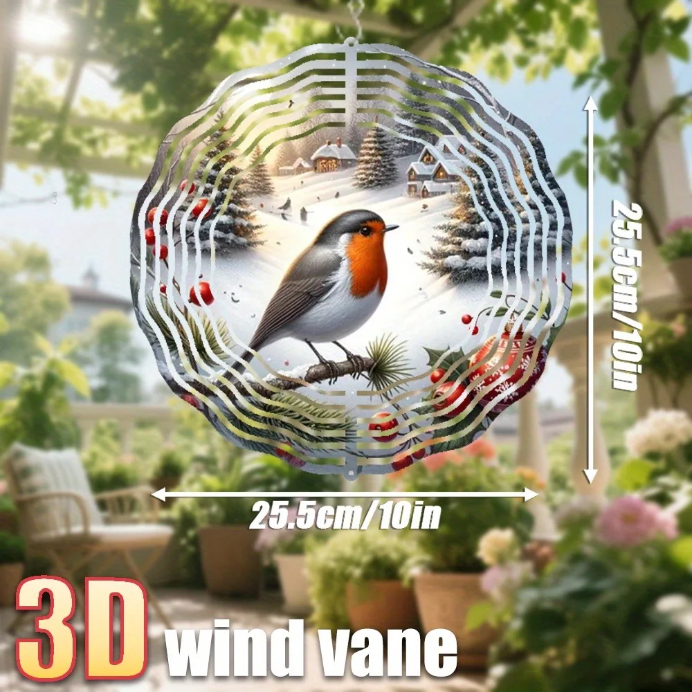 Winter Garden Robin Wind Spinner Ornament Metal Kinetic Hanging Decor Outdoor Yard Art Christmas Gift
Winter Garden Robin Wind Spinner Ornament Metal Kinetic Hanging Decor Outdoor Yard Art Christmas Gift