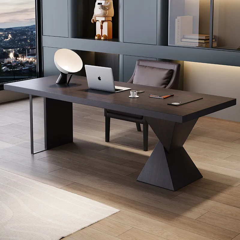 Italian minimalist desk, light luxury modern study adult solid wood desk, high-end smoky boss computer desk
Italian minimalist desk, light luxury modern study adult solid wood desk, high-end smoky boss computer desk