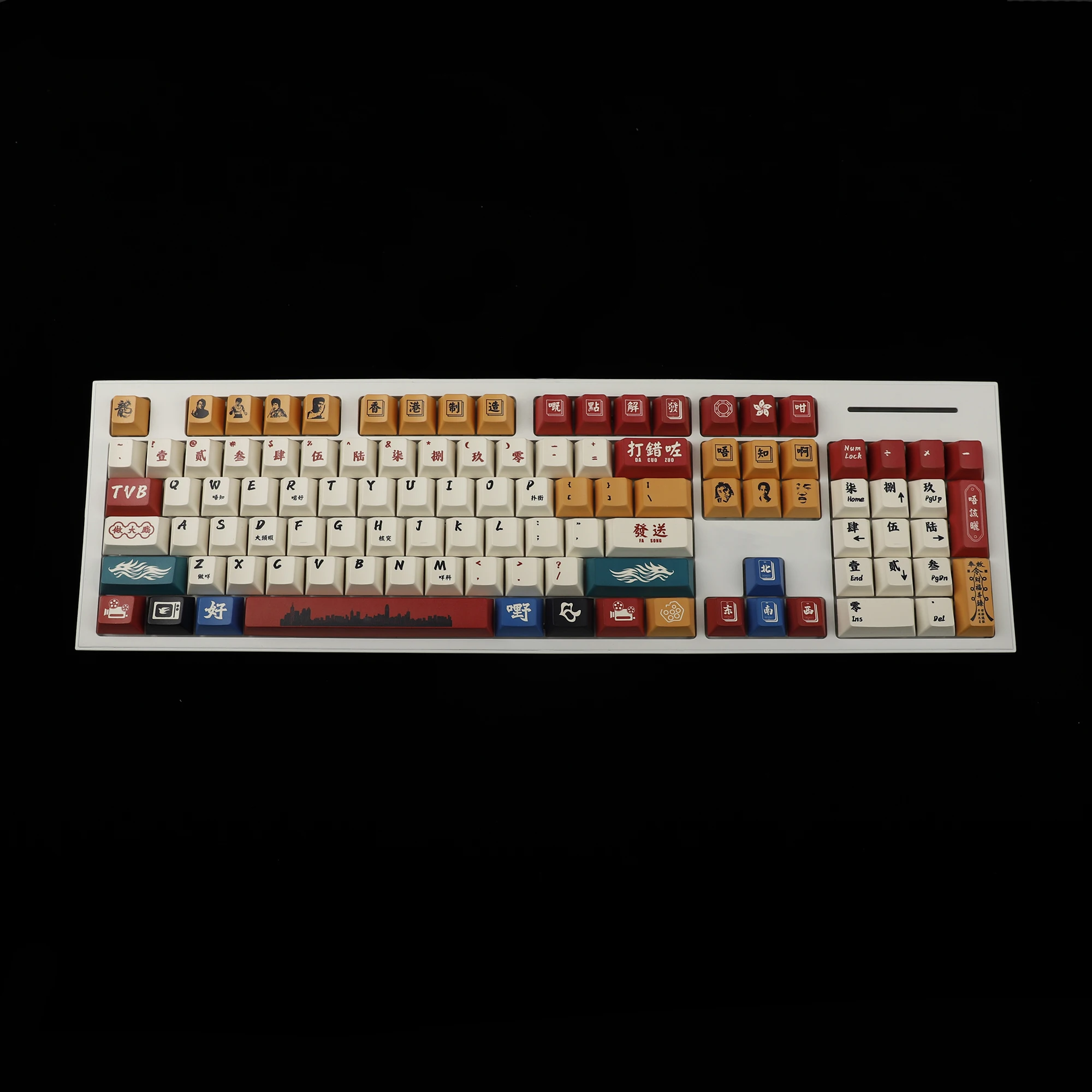 Hong Kong Style 130 Key Dye Sub Keycaps PBT Cherry Profile Key caps For TKL 61 64 68 75 87 96 104 108 Keychron MX Keyboard
Hong Kong Style 130 Key Dye Sub Keycaps PBT Cherry Profile Key caps For TKL 61 64 68 75 87 96 104 108 Keychron MX Keyboard