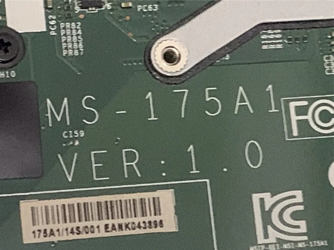 Б/у MS-175A1 VER 1.0 ДЛЯ материнской платы MSI MS-175A GP70 с процессором I5 I7 и GTX840M 100% идеальная работа
Б/у MS-175A1 VER 1.0 ДЛЯ материнской платы MSI MS-175A GP70 с процессором I5 I7 и GTX840M 100% идеальная работа