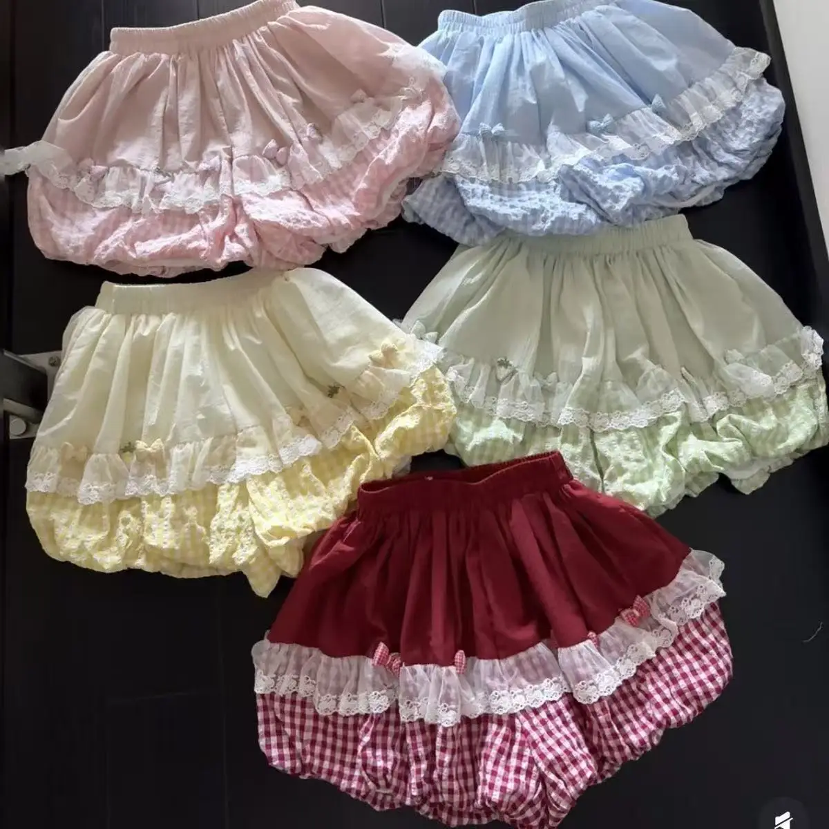 Lovely Girl Strawberry Checkered Japanese Style Spliced Lantern Pants Summer New Style Spliced Lace Slimming Pumpkin Puffy Pants
Lovely Girl Strawberry Checkered Japanese Style Spliced Lantern Pants Summer New Style Spliced Lace Slimming Pumpkin Puffy Pants