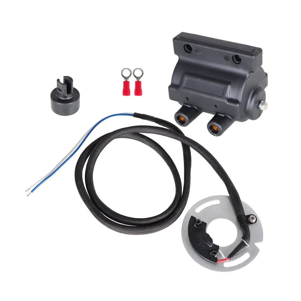 Dsk6-1 Ignition Coil High Performance Ignition System with Coil with DC7-1 Coil Set for Big Twin 1970-1999
Dsk6-1 Ignition Coil High Performance Ignition System with Coil with DC7-1 Coil Set for Big Twin 1970-1999