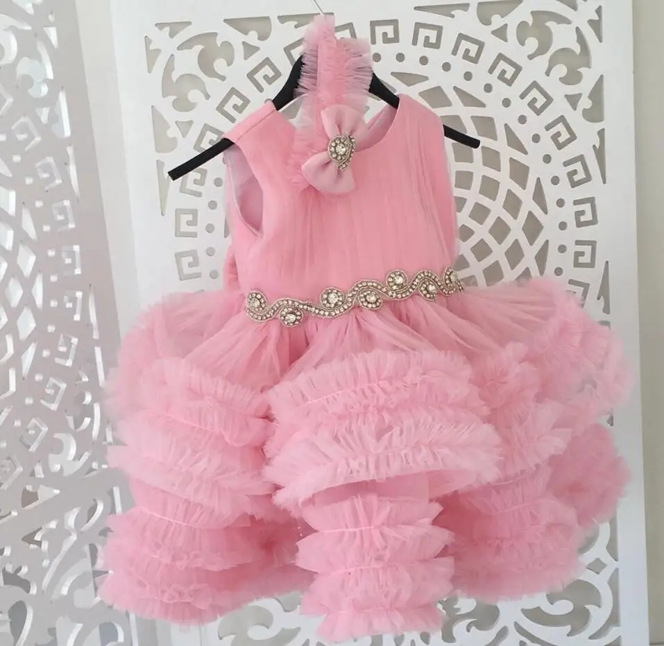Pink Baby Girl Dress Beaded Sash Puffy Dresses For Girls Communion Dress Knee Length Flower Girl Dresses Kids Dresses
Pink Baby Girl Dress Beaded Sash Puffy Dresses For Girls Communion Dress Knee Length Flower Girl Dresses Kids Dresses