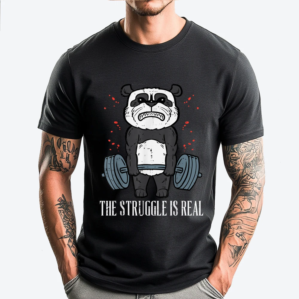 Gym Panda Deadlift Struggle Real Workout Exercise Women Men Christian Tshirt Men Christmas England Style
Gym Panda Deadlift Struggle Real Workout Exercise Women Men Christian Tshirt Men Christmas England Style