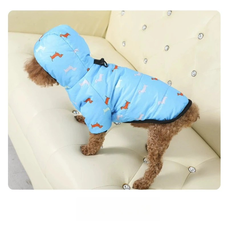 Новая популярная одежда для домашних животных с капюшоном и двумя утолщенными пальто для собак, подходящая для осени и зимы.
Новая популярная одежда для домашних животных с капюшоном и двумя утолщенными пальто для собак, подходящая для осени и зимы.