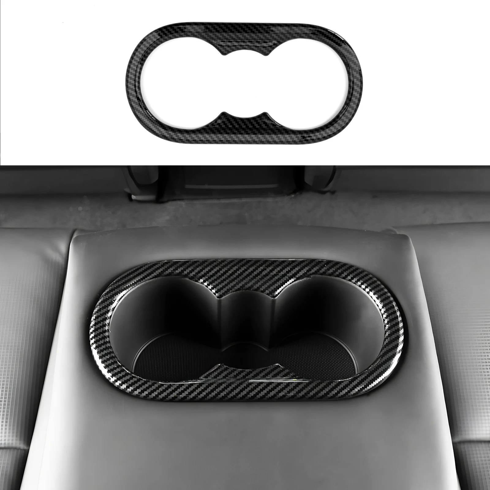 Carbon Fiber Style Car Rear Water Cup Holder Cover Trim For Hyundai Santa Fe MX5 5-seats Version
Carbon Fiber Style Car Rear Water Cup Holder Cover Trim For Hyundai Santa Fe MX5 5-seats Version