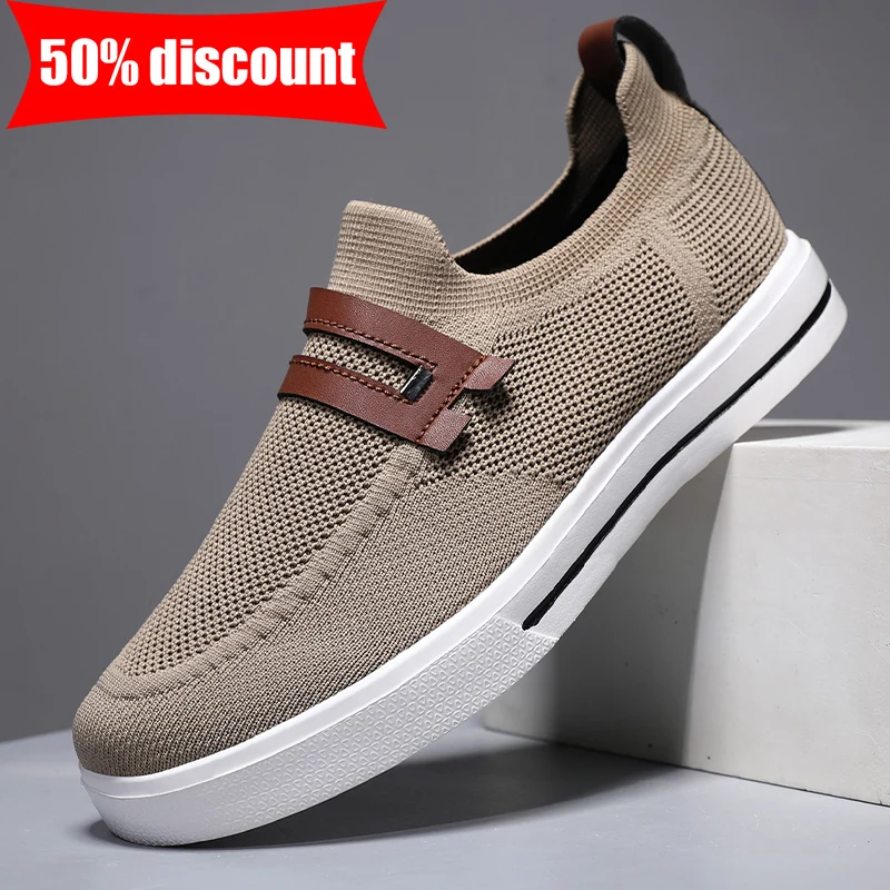 Mens Sports Shoes Breathable Lightweight Mesh Summer Daily Soft Soled Walking Zapatos New Comfortable Slip on Casual Loafers
Mens Sports Shoes Breathable Lightweight Mesh Summer Daily Soft Soled Walking Zapatos New Comfortable Slip on Casual Loafers