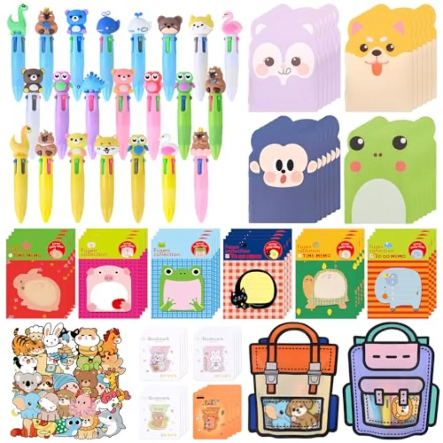 170 Pcs Cute Return Gifts Cute Cartoon Animal Stationery Set for Birthday Gifts
170 Pcs Cute Return Gifts Cute Cartoon Animal Stationery Set for Birthday Gifts