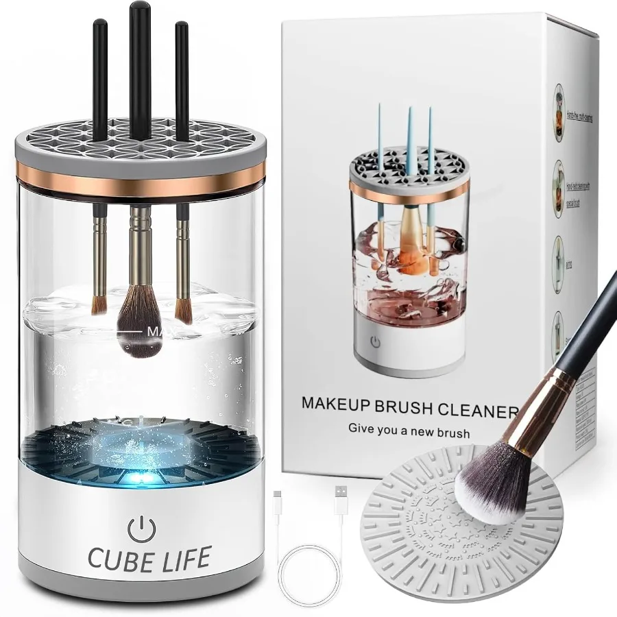 Electric Makeup Brush Cleaner Machine 1200mAh Cosmetic Brush Cleaner Protable Electric Makeup Brush Cleaner Automatic Spinning
Electric Makeup Brush Cleaner Machine 1200mAh Cosmetic Brush Cleaner Protable Electric Makeup Brush Cleaner Automatic Spinning