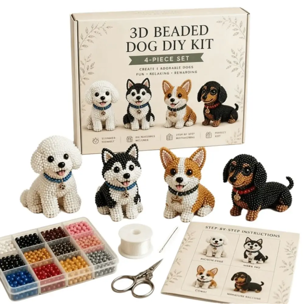 Tiny Beads 3D Beaded Animal Kit Cute Design Animal Shape Bead Weaving Kit Creative Craft Handmade Bead Art Kit Home Decor
Tiny Beads 3D Beaded Animal Kit Cute Design Animal Shape Bead Weaving Kit Creative Craft Handmade Bead Art Kit Home Decor