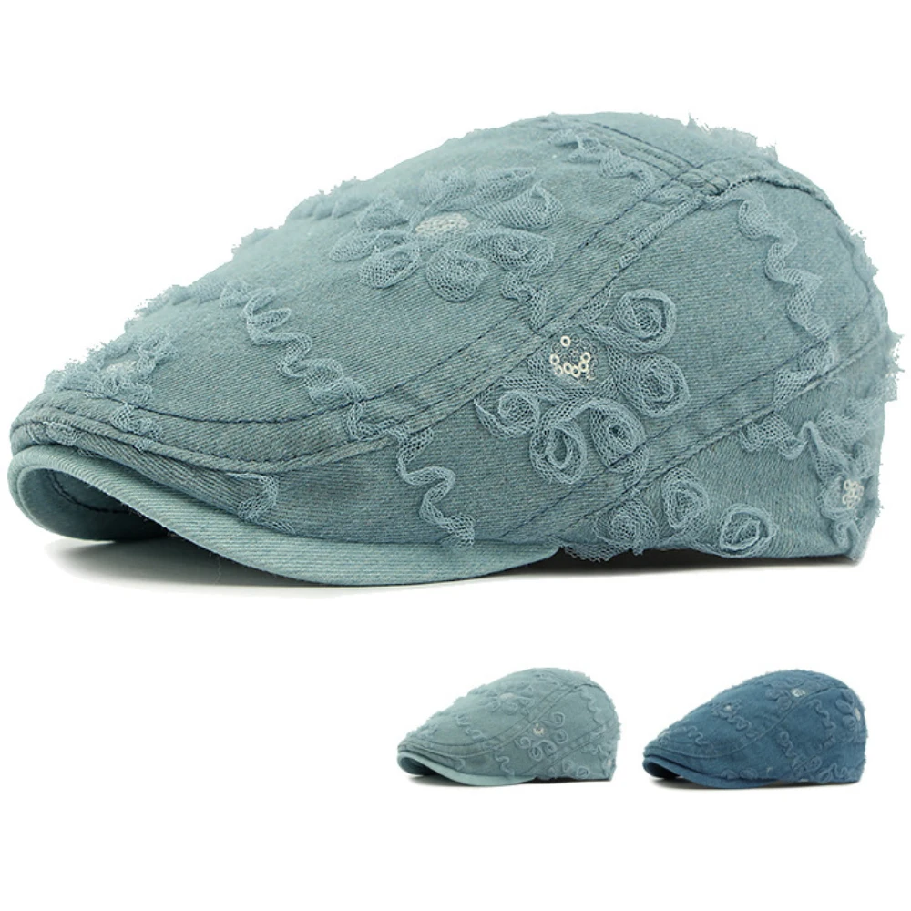 HT4790 Women Berets Men Lace Flowers Spring Summer Cap Male Female Artist Painter Beret Hat Cotton Denim Ivy Flat Cap Beret Caps
HT4790 Women Berets Men Lace Flowers Spring Summer Cap Male Female Artist Painter Beret Hat Cotton Denim Ivy Flat Cap Beret Caps