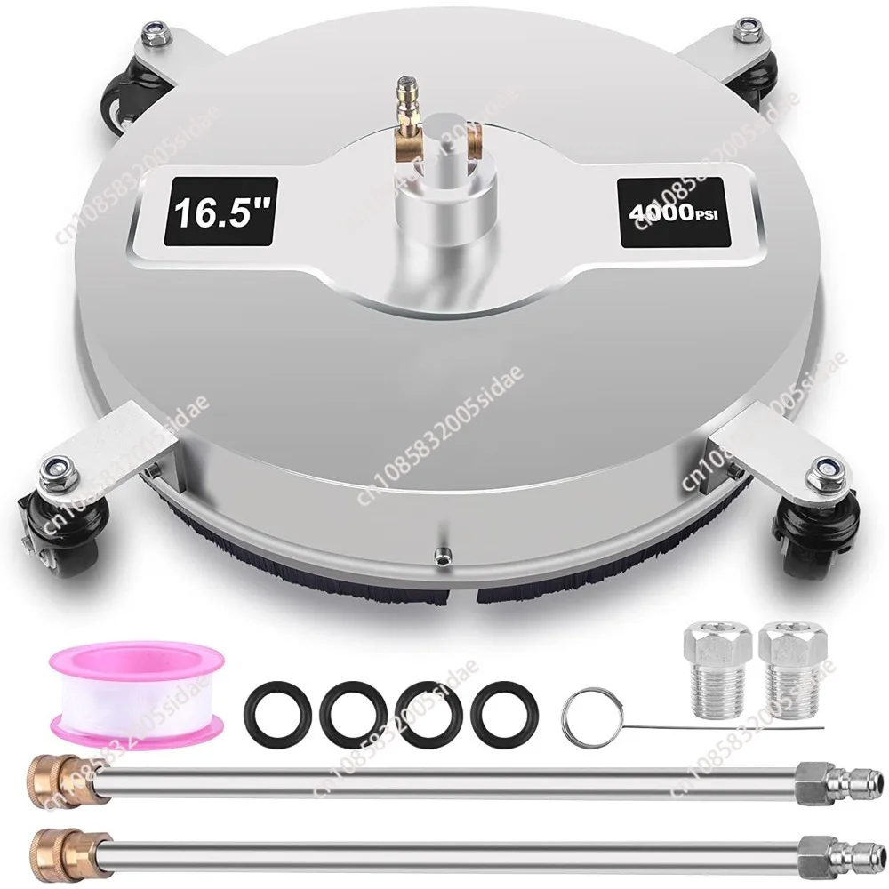 16.5inch Pressure Washer Surface Cleaner Stainless Steel Power Washer 4000PSI 1/4" Quick Connector Surface Cleaning Machine
16.5inch Pressure Washer Surface Cleaner Stainless Steel Power Washer 4000PSI 1/4" Quick Connector Surface Cleaning Machine