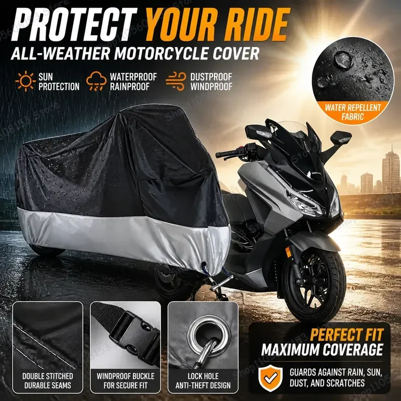 For Honda NSS350 Motorcycle Cover Waterproof Dustproof UV Resistant All Weather Outdoor Indoor Scooter Cover Windproof
For Honda NSS350 Motorcycle Cover Waterproof Dustproof UV Resistant All Weather Outdoor Indoor Scooter Cover Windproof