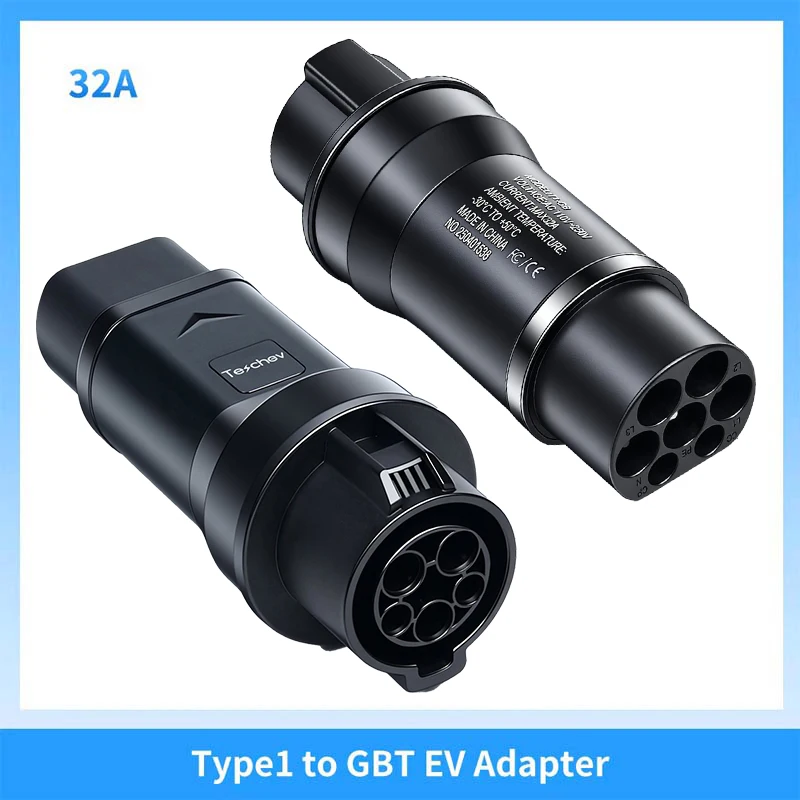 EV Charger Adapter Type1 to GBT Adapter 32A SAE J1772 to GBT EV Charger Adapter for GBT EVs Fit J1772 Charger
EV Charger Adapter Type1 to GBT Adapter 32A SAE J1772 to GBT EV Charger Adapter for GBT EVs Fit J1772 Charger