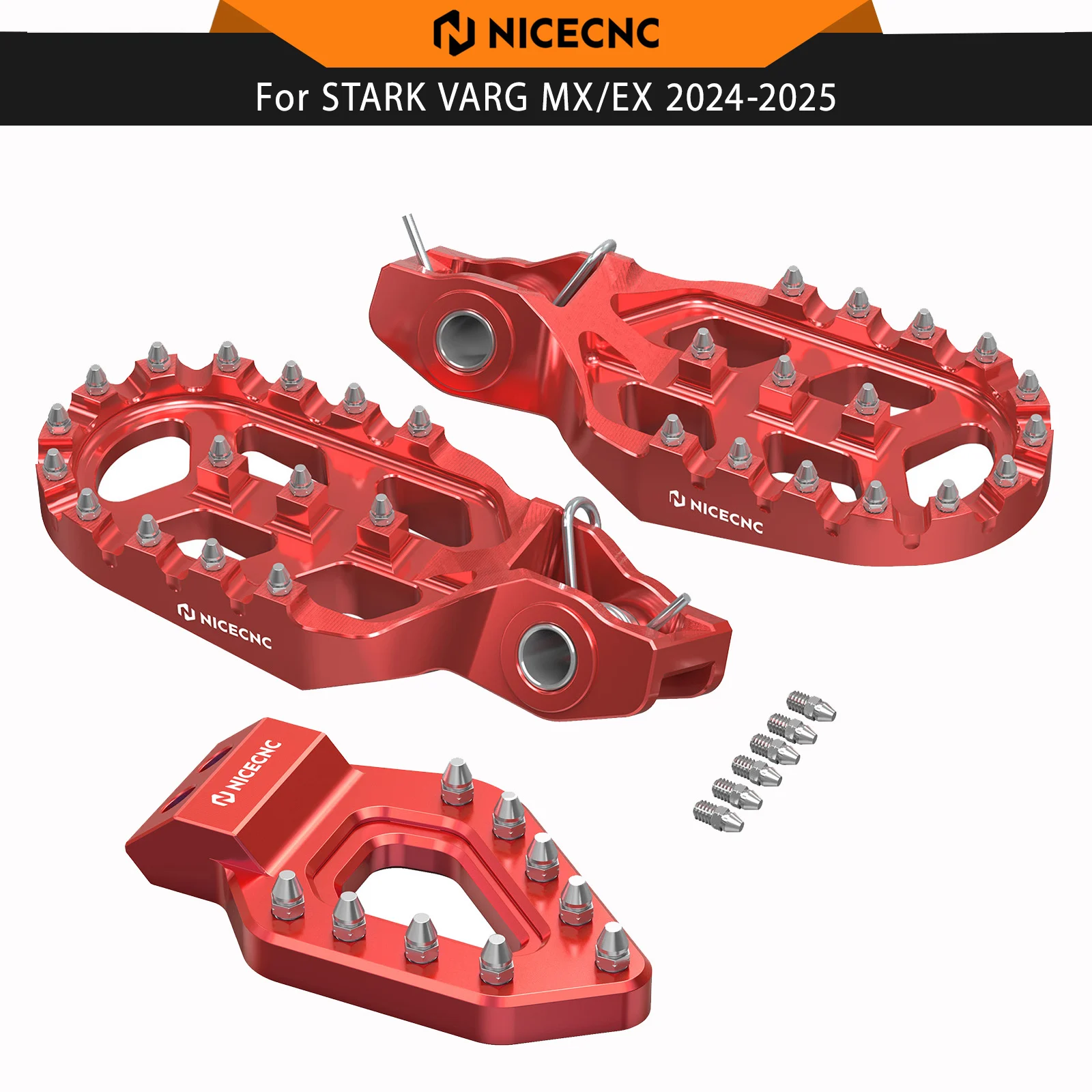 NICECNC кованые подножки, подножки и задняя педаль тормоза, ступенчатый наконечник для Stark Varg EX MX 2024-2025, детали для электрического велосипеда, алюминий
NICECNC кованые подножки, подножки и задняя педаль тормоза, ступенчатый наконечник для Stark Varg EX MX 2024-2025, детали для электрического велосипеда, алюминий