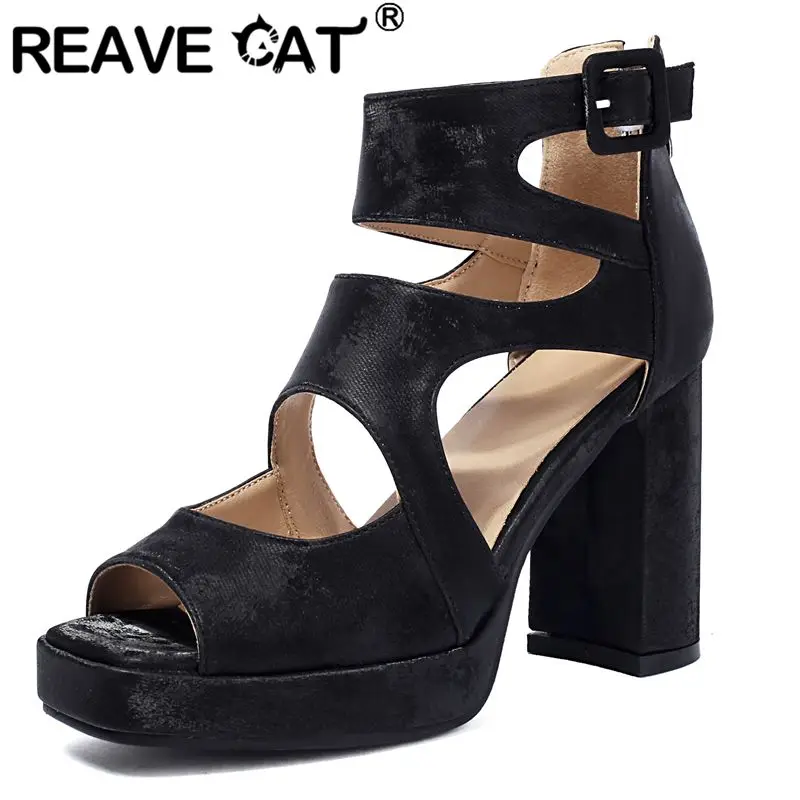 REAVE CAT 2025 Модные женские сандалии с квадратным носком на блочном каблуке 9,5 см на платформе 2 см с застежкой-молнией и пряжкой на ремне, большие размеры 46 47 Туфли для свиданий
REAVE CAT 2025 Модные женские сандалии с квадратным носком на блочном каблуке 9,5 см на платформе 2 см с застежкой-молнией и пряжкой на ремне, большие размеры 46 47 Туфли для свиданий
