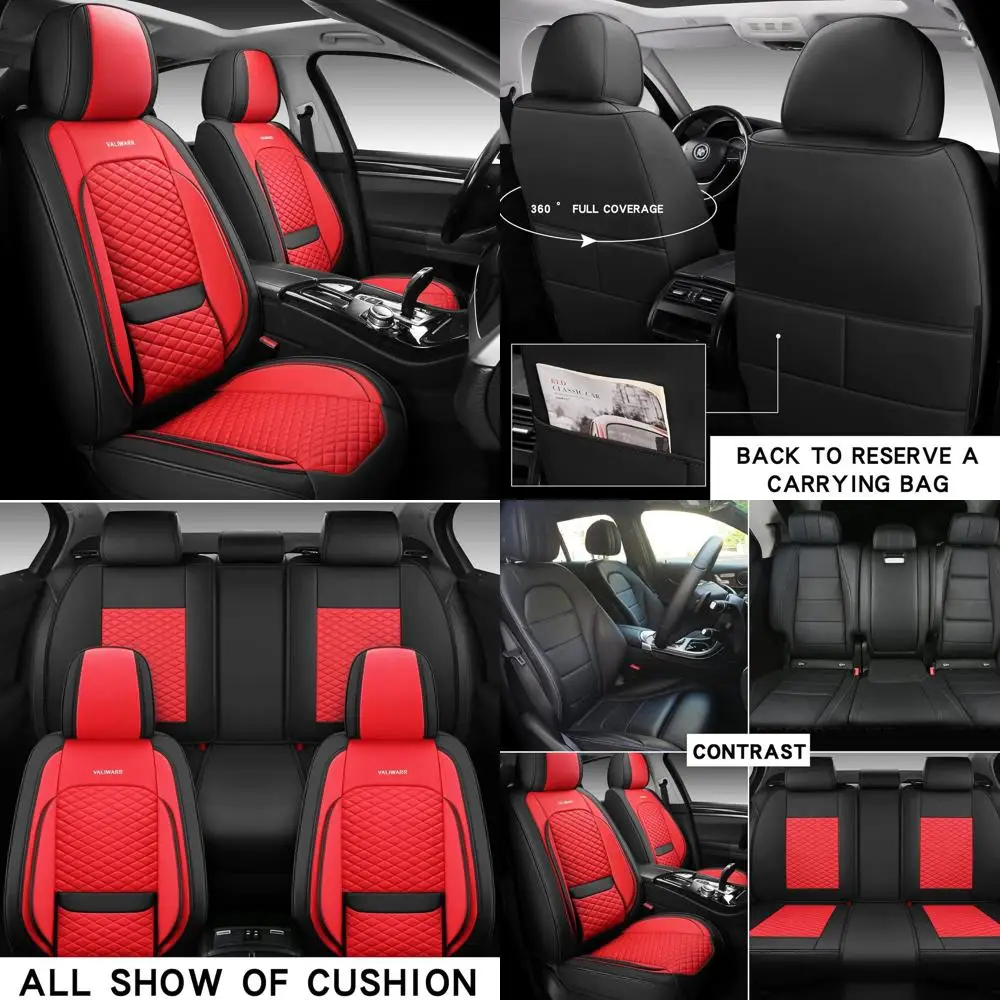 Чехлы на автомобильные сиденья из искусственной кожи с полным покрытием, полный комплект, подходят для автомобилей, грузовиков, седанов, внедорожников с водонепроницаемым кожзаменителем в салоне автомобиля
Чехлы на автомобильные сиденья из искусственной кожи с полным покрытием, полный комплект, подходят для автомобилей, грузовиков, седанов, внедорожников с водонепроницаемым кожзаменителем в салоне автомобиля