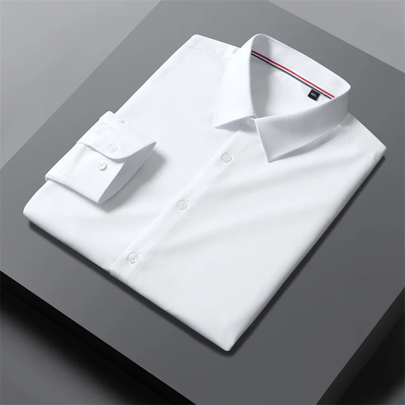 Men's Fashion Bamboo Fiber Dress Shirts For Man Long Sleeved Shirt White Blue Classic Male Social Casual Slim Fit Social Shirt
Men's Fashion Bamboo Fiber Dress Shirts For Man Long Sleeved Shirt White Blue Classic Male Social Casual Slim Fit Social Shirt