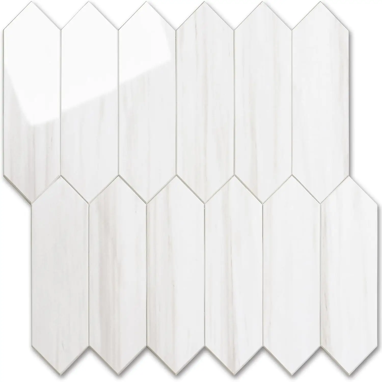 Glossy White Peel and Stick Backsplash Tile, 12.8x12.8 Inch 10 Sheets Hexagon PVC Self Adhesive Mosaic Wall Tiles for Kitchen
Glossy White Peel and Stick Backsplash Tile, 12.8x12.8 Inch 10 Sheets Hexagon PVC Self Adhesive Mosaic Wall Tiles for Kitchen