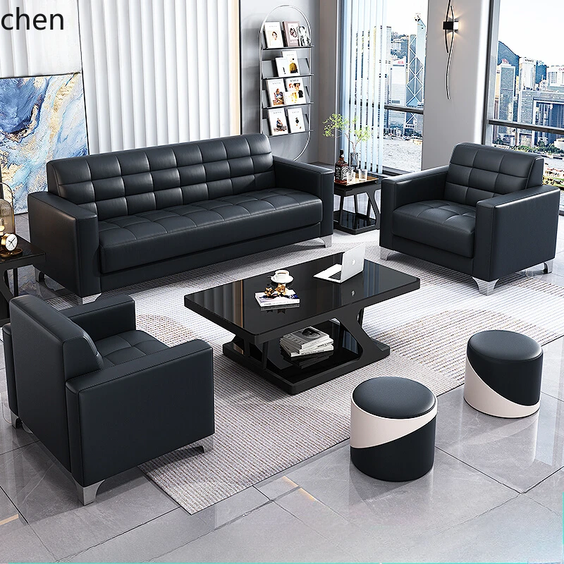 HTT business reception single three-person office sofa coffee table combination set
HTT business reception single three-person office sofa coffee table combination set