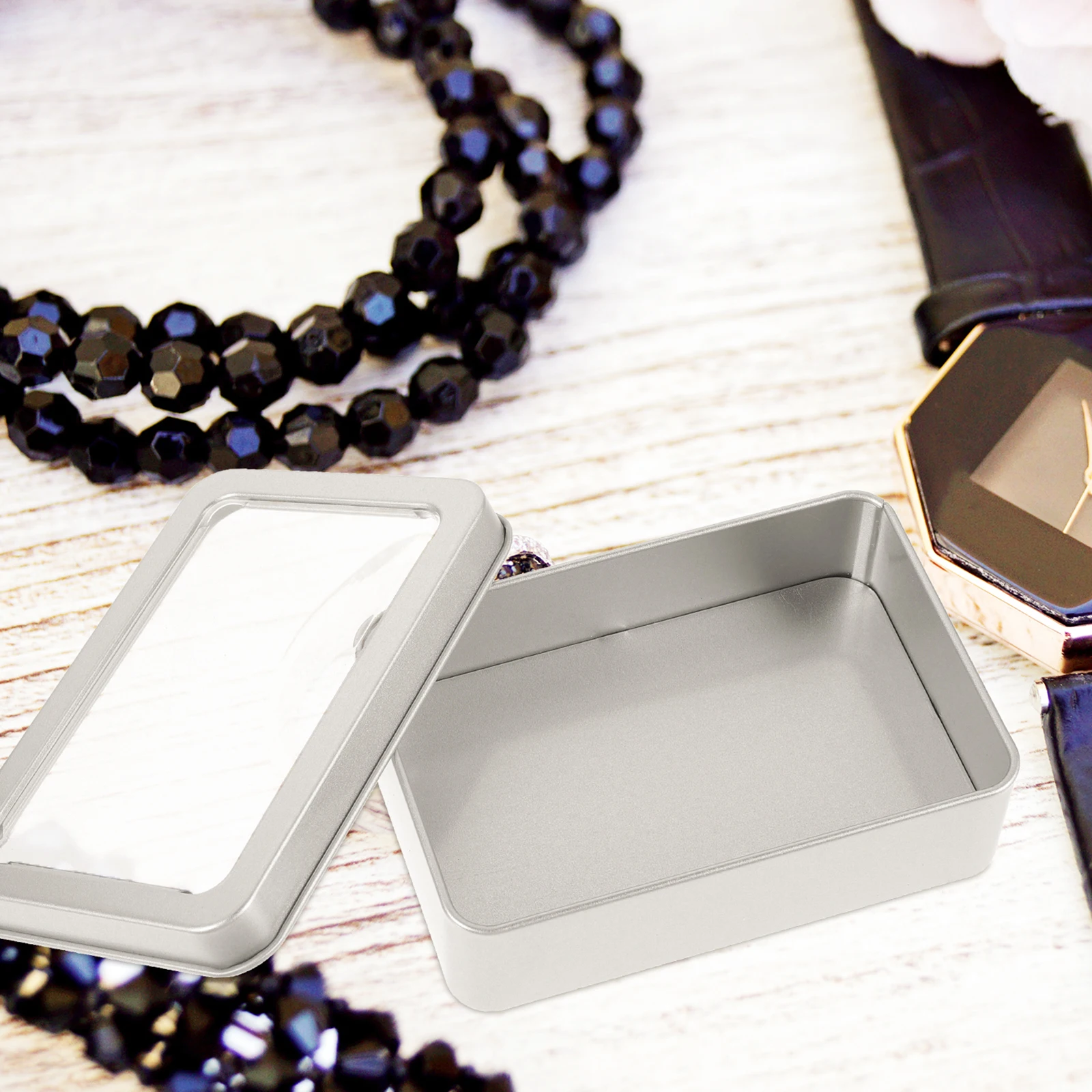 Frosted Tinplate Square Iron Box 107x70x30mm Metal Storage Container Clear Lid for Beads Bracelets Small Tools Travel Home Use
Frosted Tinplate Square Iron Box 107x70x30mm Metal Storage Container Clear Lid for Beads Bracelets Small Tools Travel Home Use