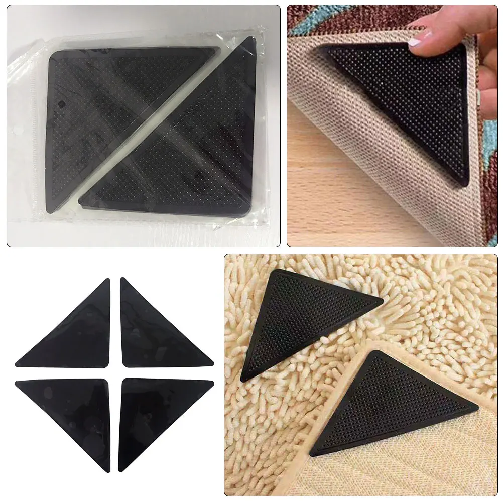 4pcs Carpet Fixing Stickers Black Non Slip Rug Tape for Laminate Floors PU Material Easy Installation Versatile Use Carpet 
4pcs Carpet Fixing Stickers Black Non Slip Rug Tape for Laminate Floors PU Material Easy Installation Versatile Use Carpet