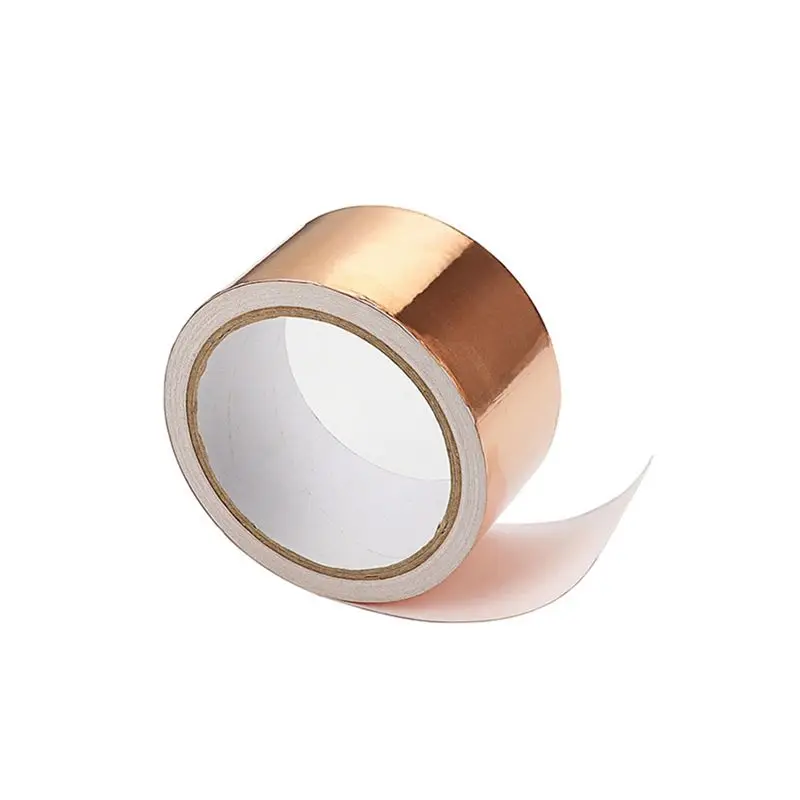 AEE6-DIY Copper Foil Tape EMI Shielding Doubel Side Conductive Repair Adhesive Tape Self-Adhesive Repellent Tape
AEE6-DIY Copper Foil Tape EMI Shielding Doubel Side Conductive Repair Adhesive Tape Self-Adhesive Repellent Tape