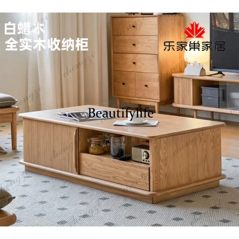 Nordic coffee table all solid wood North American ash wood living room multi-functional storage rectangular coffee table
Nordic coffee table all solid wood North American ash wood living room multi-functional storage rectangular coffee table