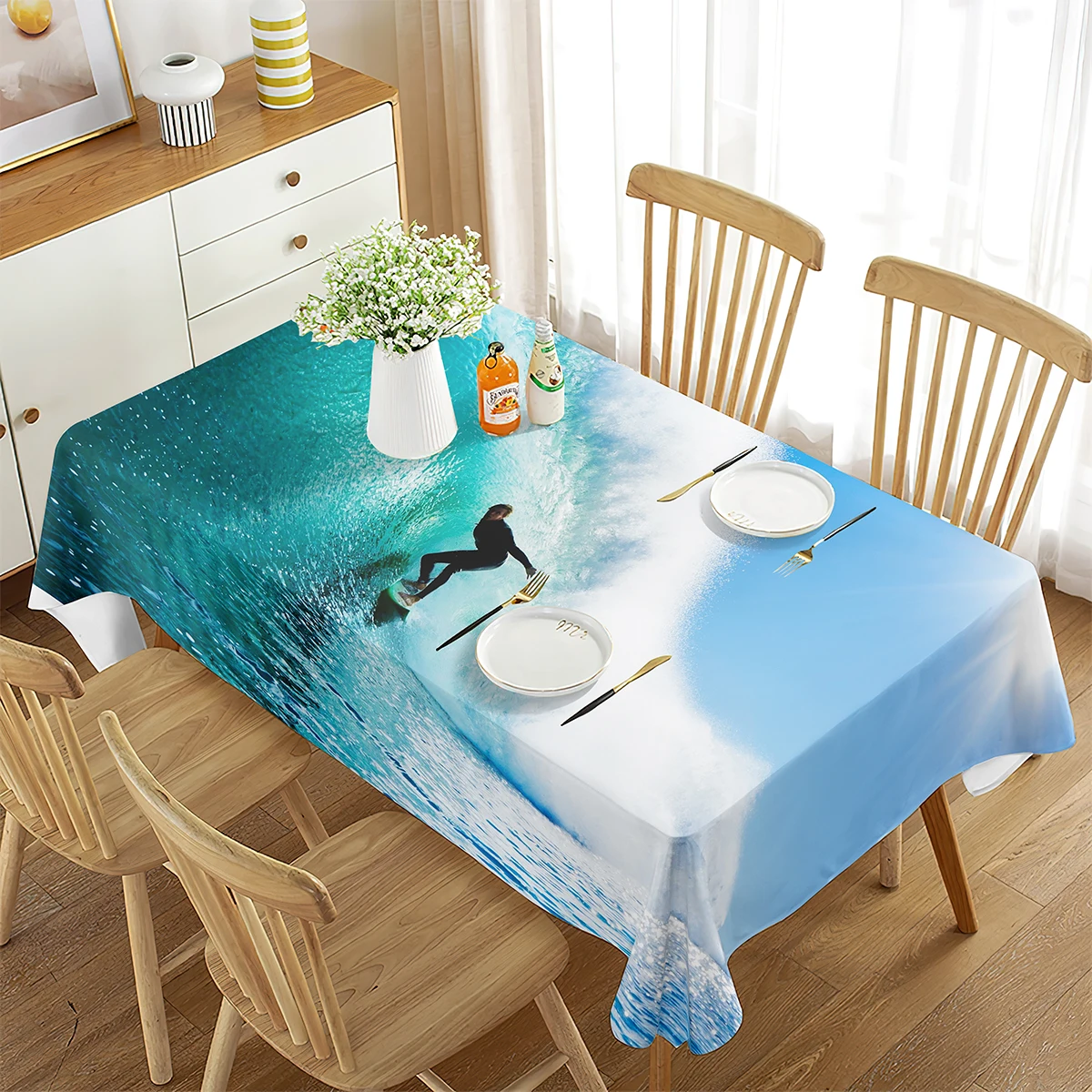 Surfing Extreme Outdoor Sport Pattern Tablecloth Rectangular Tablecloth Dining Room Banquette Kitchen Outdoor Picnic Decoration
Surfing Extreme Outdoor Sport Pattern Tablecloth Rectangular Tablecloth Dining Room Banquette Kitchen Outdoor Picnic Decoration