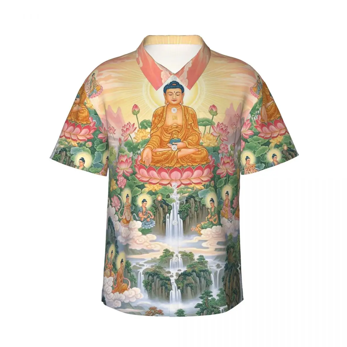 Tantric Buddhist Deity Buddhism God Buddha Men's Shirts Hawaiian Short Sleeve Shirt Casual Button Tops for Summer Beach
Tantric Buddhist Deity Buddhism God Buddha Men's Shirts Hawaiian Short Sleeve Shirt Casual Button Tops for Summer Beach
